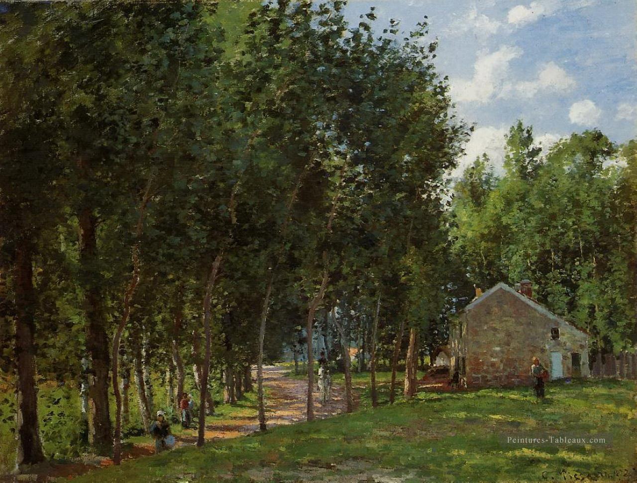 la maison dans la forêt 1872 Camille Pissarro Peintures à l'huile